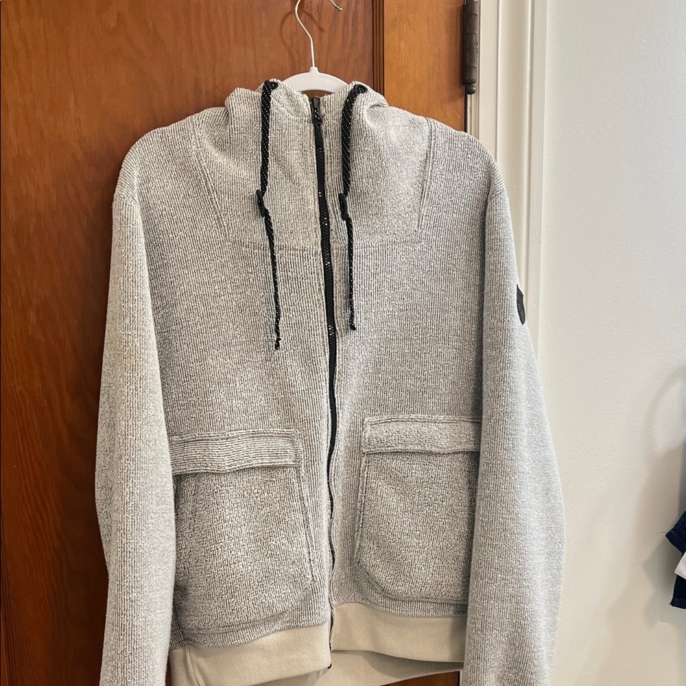 Roots Gray Zip Up Sweater